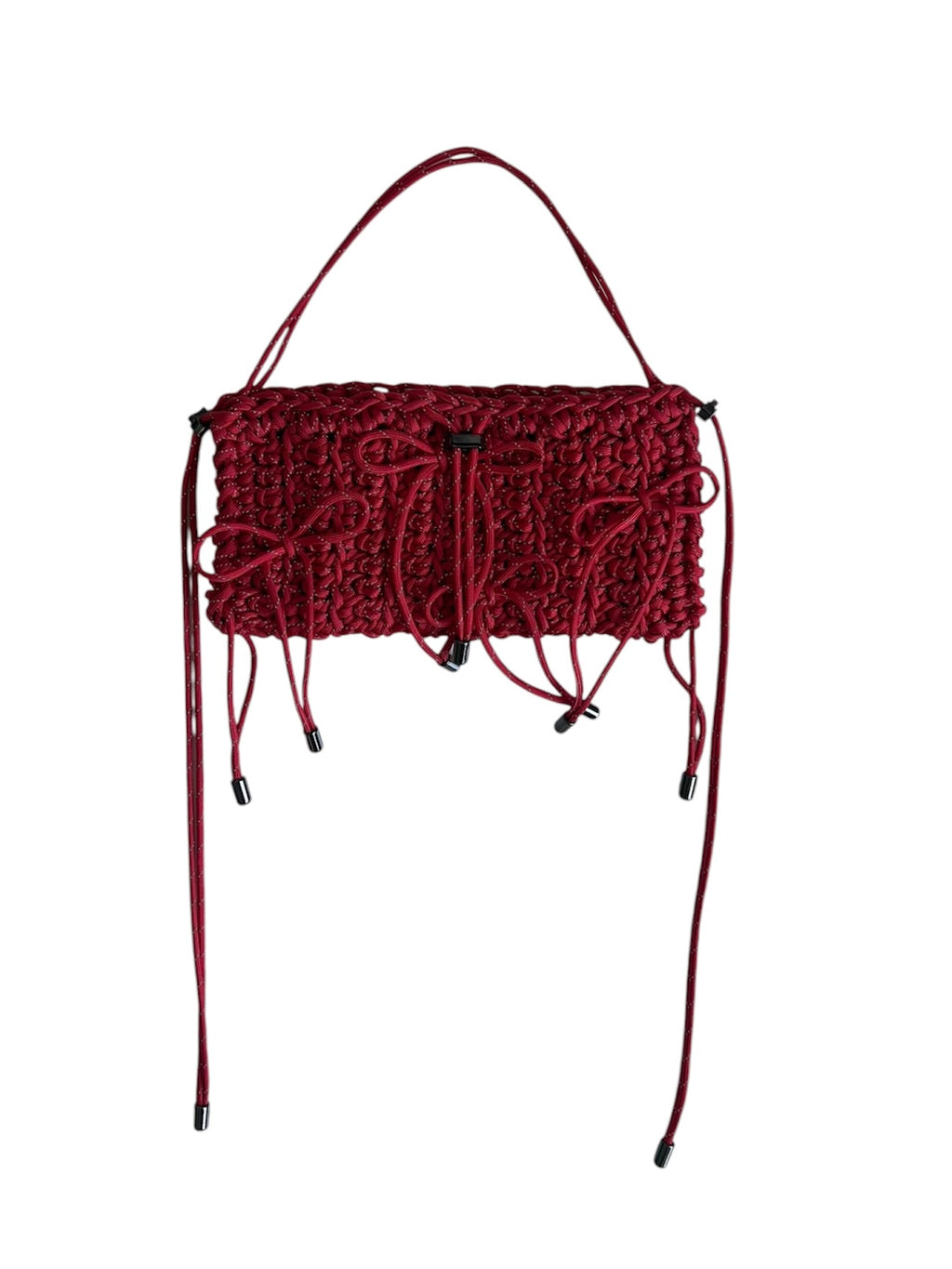 RED | REFLECTIVE TOGETHER BOW BAG | SAMPLE SALE