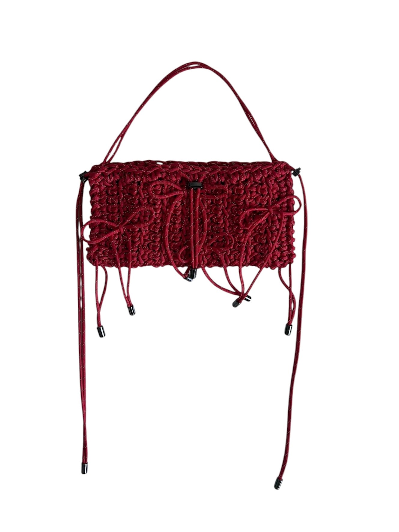 RED | REFLECTIVE TOGETHER BOW BAG | SAMPLE SALE