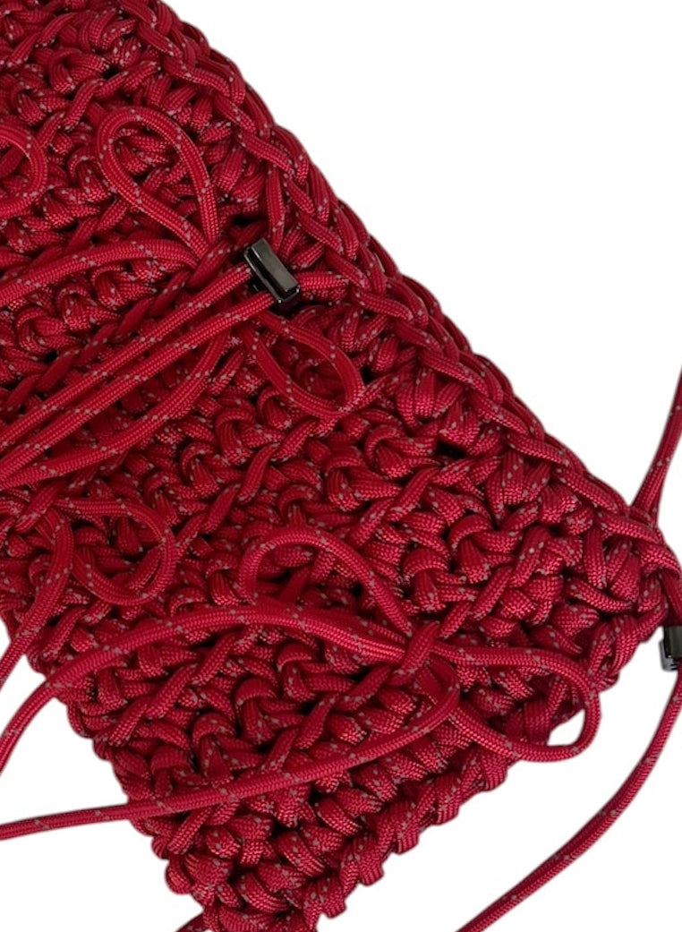 RED | REFLECTIVE TOGETHER BOW BAG | SAMPLE SALE